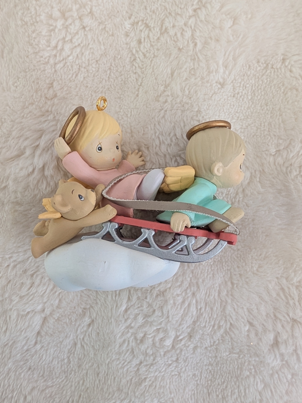 Vintage Precious Moments Hang On To Your Halo Ornament 567191 Enesco Box